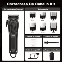 Máquina De Corte De Cabello Kemei Km-1071 Para Hombre - Negro - Ver 3