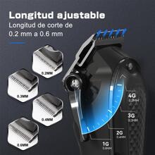 Máquina De Corte De Cabello Kemei Km-1071 Para Hombre - Negro - Ver 5