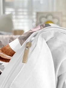 3件套狗狗圖案被套套裝帶1入組被套，2入組無填充物枕套，現代滌綸柔軟床上用品家用被套套裝 - 彩色 - 查看 2