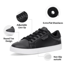 Women's 8007 Fashion Sneakers | Walking Tennis Shoes | Lace Up Casual Sneakers - màu đen - Xem 7