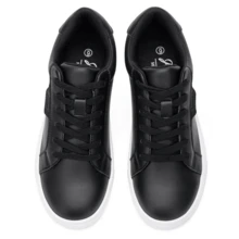 Women's 8007 Fashion Sneakers | Walking Tennis Shoes | Lace Up Casual Sneakers - màu đen - Xem 6