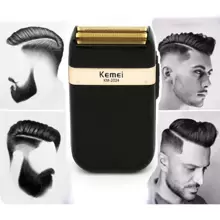 Rasuradora Eléctrica Kemei Km-2024 Impermeable Para Hombre - Negro - Ver 1
