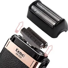 Rasuradora Eléctrica Kemei Km-2024 Impermeable Para Hombre - Negro - Ver 4