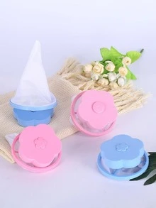 1 pieza al azar de plástico lavadora moderno con diseño de flor reutilizable lavadora para doméstico - Multicolor - Ver 2