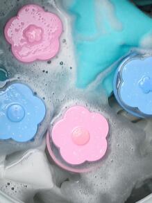 1 pieza al azar de plástico lavadora moderno con diseño de flor reutilizable lavadora para doméstico - Multicolor - Ver 5