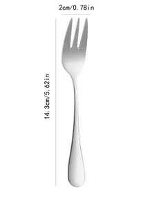 6入組不銹鋼叉 - 銀色 - 查看 4