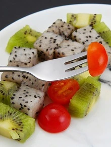 6入組不銹鋼叉 - 銀色 - 查看 2