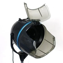 Hooded Floor Bonnet Hair Dryer Stand Up w/Timer Rolling Wheel - Black - View 6