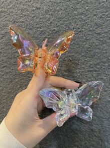 2入組蝴蝶設計髮夾蝴蝶結 - 彩色 - 查看 2