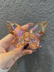 2入組蝴蝶設計髮夾蝴蝶結 - 彩色 - 查看 3