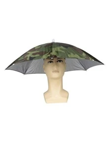 1 chiếc mũ câu cá có thể gập lại chống nước in họa tiết camo - xanh quân đội - Xem 6