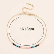 Stainless Steel Color Block Beaded Bracelet For Daily Decoration For A Stylish Look - Multicolor - View 6