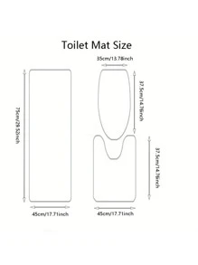 3pcs Tree Print Bath Rug Or 1pc Shower Curtain Home Bathroom Decor Floor Carpet Outdoor Rug Door Mat Summer - Pink - View 2