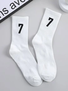 3 Đôi Vớ Nam Họa Tiết Số Thoáng Khí Thấm Mồ Hôi Thông Thường Cho Cuộc Sống Hàng Ngày - Nhiều màu - Xem 6