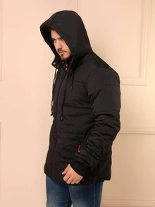 Men Winter Coats - Black - View 3