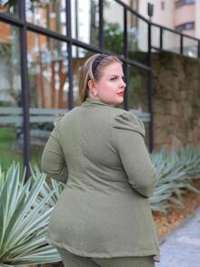 Plus Size Co-Ords - Green - View 5