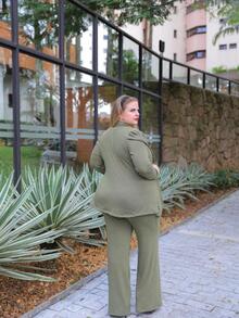 Plus Size Co-Ords - Green - View 2