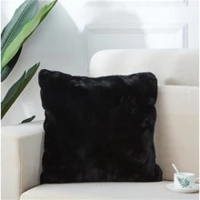 Luxury Agnes Chinchilla Pillow, 18" x 18"