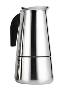 Cafeteira Italiana Expresso Cremeira Aço Inox 6 Xícaras Filtro Térmica Manual Com Filtro Café Chá - Prata - Visão 2