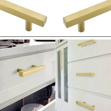1 pieza de acero inoxidable Armario minimalista unicolor Armario tire para casa - Dorado - Ver 6