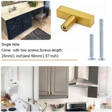 1 pieza de acero inoxidable Armario minimalista unicolor Armario tire para casa - Dorado - Ver 4