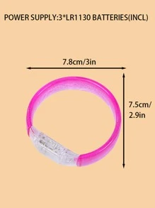 4入組/套塑料派對手鍊，現代主義燈光設計腕帶，適用於演唱會