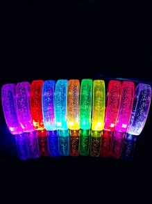 4入組/套塑料派對手鍊，現代主義燈光設計腕帶，適用於演唱會