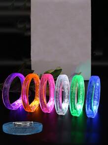 4入組/套塑料派對手鍊，現代主義燈光設計腕帶，適用於演唱會