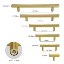 1 pieza de acero inoxidable Armario minimalista unicolor Armario tire para casa - Dorado - Ver 2