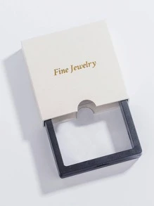 極簡風格銀圓耳環 - 銀色 - 查看 4