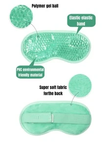 1 Tấm Che Mắt PVC, Mặt Nạ Ngủ Nén Màu Hồng Nóng Lạnh Hiện Đại Cho Du Lịch - Hồng - Xem 3