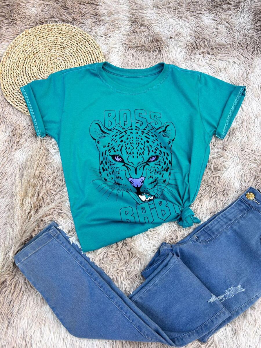 Women T-Shirts - Màu xanh lá cây đậm - Xem 1