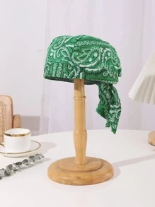 1 pieza Durag unisex con patrón de paisley casual para vida diaria - Verde - Ver 3