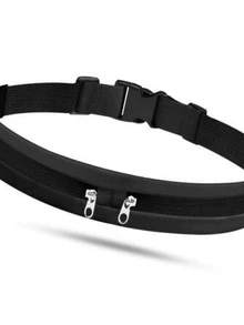 1pc Black Anti-thief Outdoor Running Bag - Black - View 3