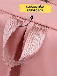 Women's Backpack School Bag College Travel Anti-Theft - 淺粉色 - 查看 5