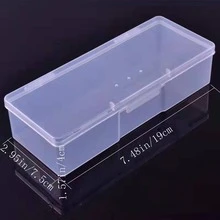 1pc Clear Pencil Box, Simple Plastic Clear Pencil Box For School Student - Pink - View 5