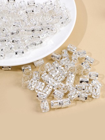 120入組隨機顏色中空髮圈髮飾