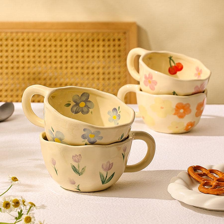 1 件花卉图案马克杯“回到学校” - 彩色 - 查看 1