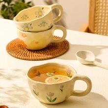 1 件花卉图案马克杯“回到学校” - 彩色 - 查看 7