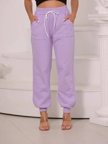 Women Sweatpants - Màu Lilac Tím - Xem 2