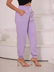 Women Sweatpants - Màu Lilac Tím - Xem 3