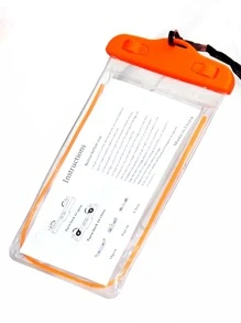 SHENYU 1 Túi đựng điện thoại bơi ngoài trời chống thấm nước PVC trong suốt - trái cam - Xem 3
