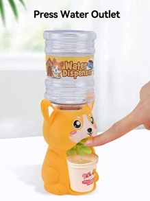 1pc Mini Water Dispenser Decoration Craft - Yellow - View 3