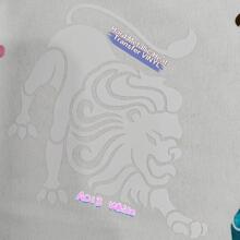 1卷 25厘米 x 102厘米 / 9.8英寸 x 40英寸 硬质金属全息激光热转印乙烯基薄膜，适用于DIY工艺品、定制服装 - 白色 - 查看 3