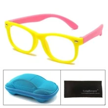 SMART WATCH MX Blue Light Filter Glasses For Kids, Computer Glasses - Pink - View 2