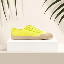 Women Wedge Sneakers - Màu xanh chanh - Xem 1