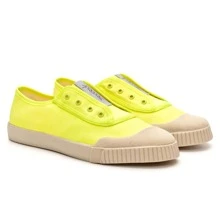 Women Wedge Sneakers - Màu xanh chanh - Xem 2