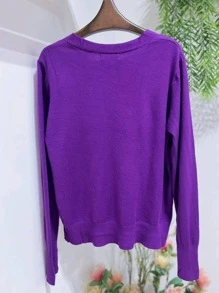 Women Cardigans - Màu tím - Xem 4