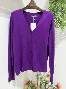 Women Cardigans - Màu tím - Xem 1