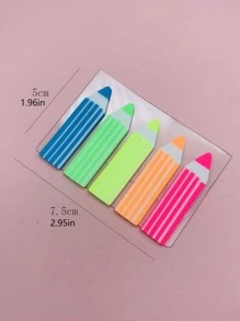 1set Colorful Arrow Shaped Sticky Notes - Multicolor - View 2